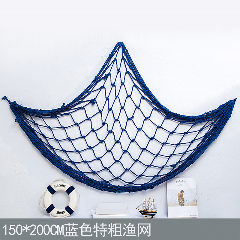 地中海風情漁網(wǎng)裝飾 粗線與麻繩的藝術(shù)融合
